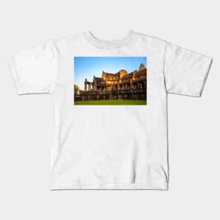Southwest Corner, Angkor Wat at Dawn Kids T-Shirt
